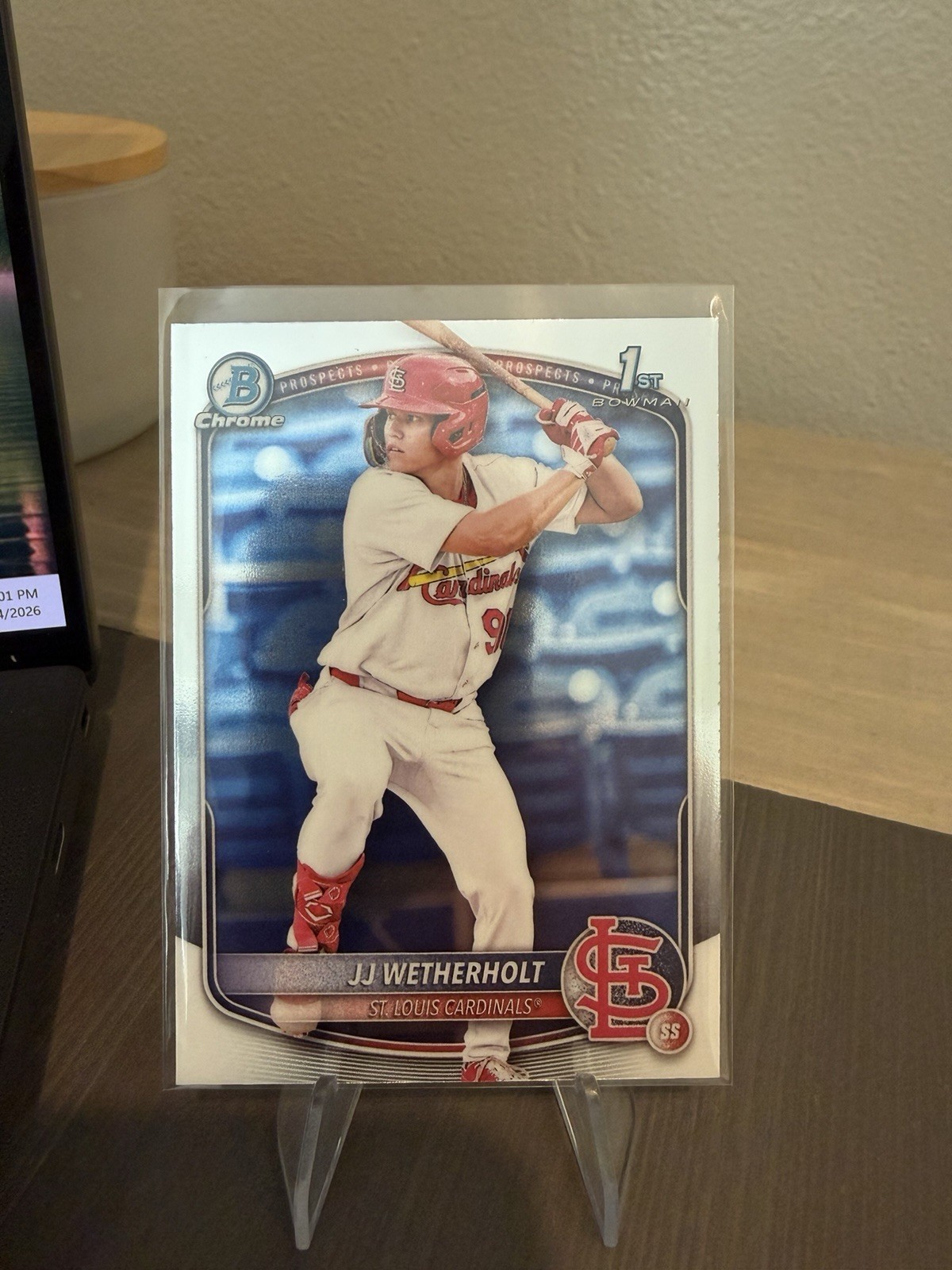 JJ Wetherholt 2025 Bowman Chrome First Rookie #BCP-22 Cardinals 1st RC