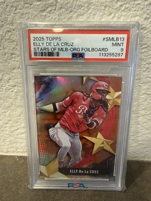 2025 Topps Series 1 Stars of MLB Elly de La Cruz #SMLB-13 Orange Foilboard /25