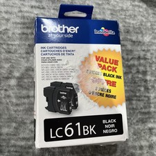 New Brother 61 LC61BK Black Ink Cartridge