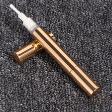 5 piezas lápiz esmalte de uñas dorado cepillo vacío para brillo de labios y aplicación de aceite de uñas