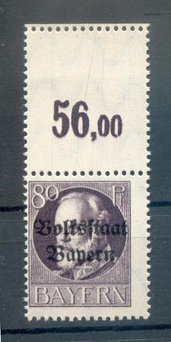 Bayern 127A L stamp LEERFELD MNH mint example