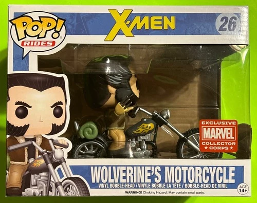 Wolverine's Motorcycle Funko Pop! Rides X-Men #26 Collector Corps Exclusive NIB