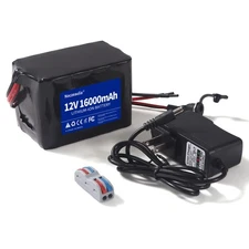 Long-Lasting 12V Lithium Battery for Power Tools & DIY, with Charger Included