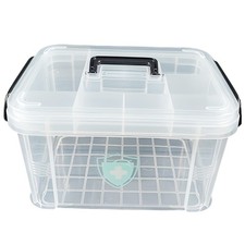 For Home & Travel Medicine Organizer Box Tran...