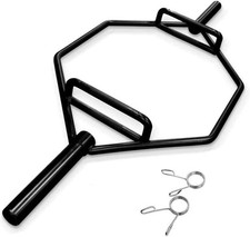 Black Hex Bar Solid Steel Sleeve 1000lbs Weight Capacity Trap Bar Deadlift Bar