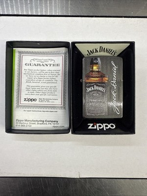 NEW IN BOX-ZIPPO Lighter Jack Daniels   GRAY 49321/#70