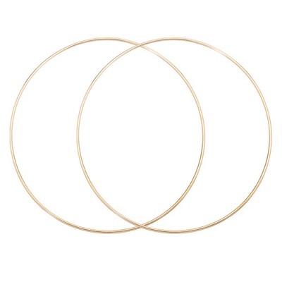 2 Dream Catcher Rings, 7.9'' Metal Rims for Hanging Crafts DIY, 7.7'' Gold