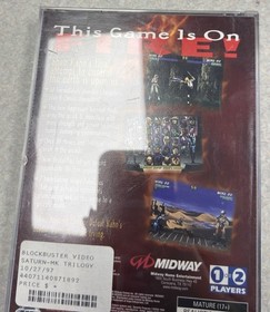 Mortal Kombat Trilogy (Sega Saturn) Game and Case VGC Authentic Read Description