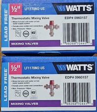 💦 2x BRAND NEW Watts 1/2” Thermostatic Mixing Valve LF1170M2-US EDP#0960157 💦