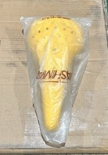 NOS Kashimax Old School Vintage Yellow Mongoose Bmx Racing Seat In Plastic