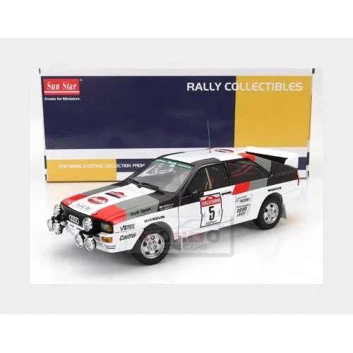 1:18 SUNSTAR Audi Quattro A2 #5 Rally Sanremo 1983 Mikkola Hertz SS4256 Model - Image 2 of 2