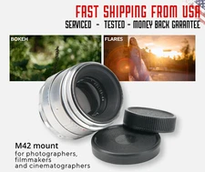 SERVICED Helios 44 2/58 Silver 13 Blades KMZ Biotar copy cover Full Frame