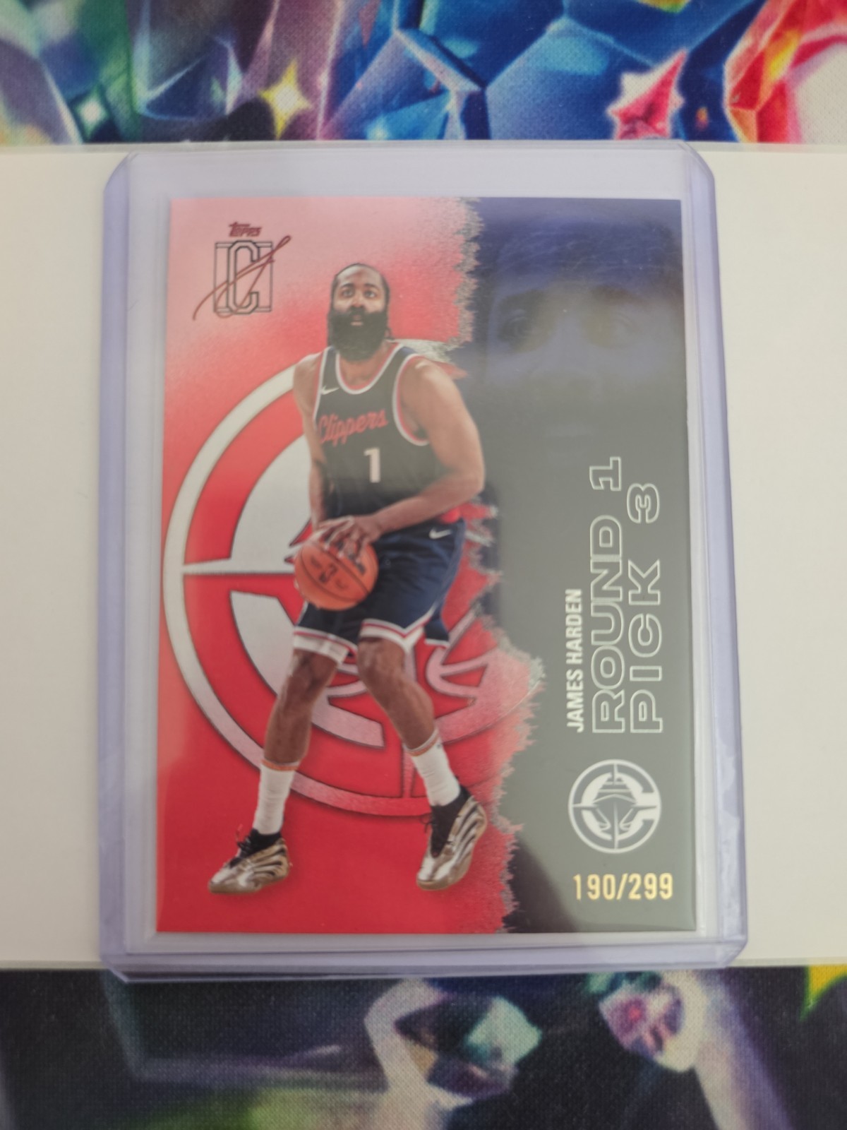 2025-26 Topps Signature Class James Harden Clippers #62 Coral /299