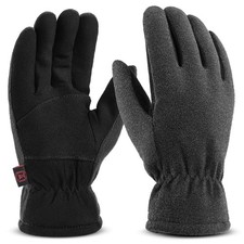 Winter Gloves for Men Women: -20 F Thermal Warm Deerskin Polar Fleece Cotto