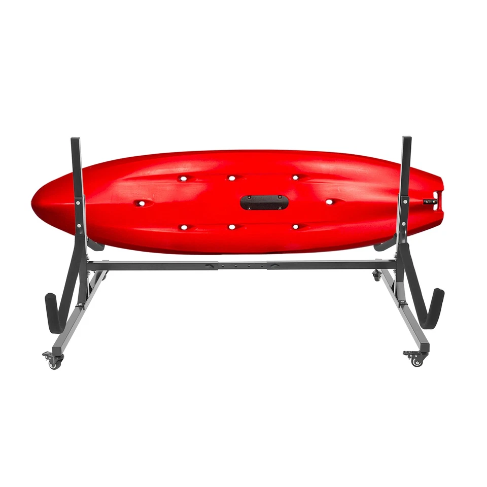 Kayak Storage Rack 2 Capacity Freestanding Kayak Stands Outdoor Storage 275lbs - Image 4 of 4
