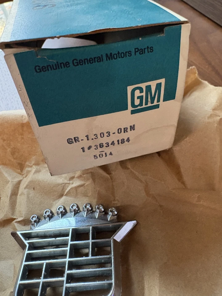 OEM 1977 1978 1979 Cadillac Deville "Skeleton" Hood Ornament Emblem Assembly - Image 3 of 4