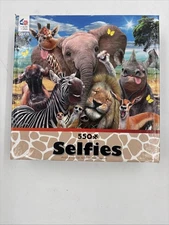 550 Piece Safari Animal Selfies Puzzle Elephant Zebra Rhino Giraffe Ceaco Brand