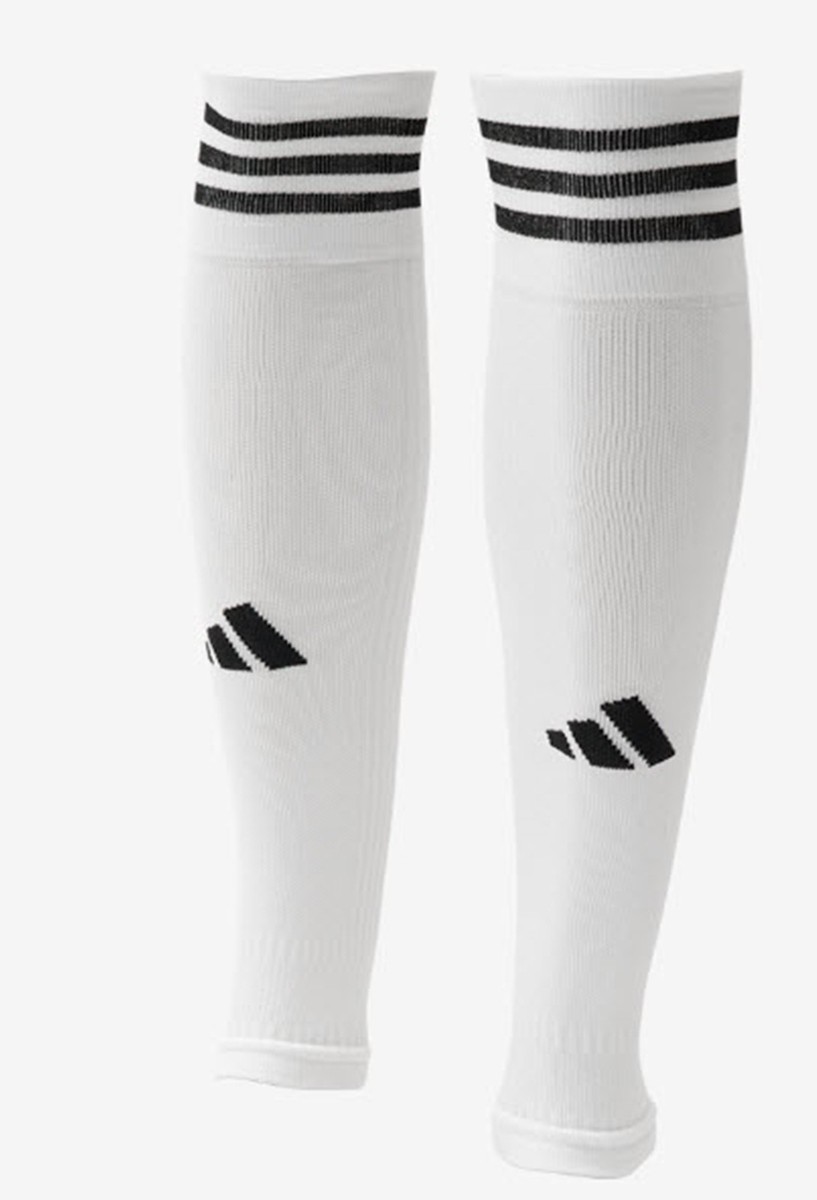 Adidas Team Sleeve 23 Tube Soccer Stocking Pairs Socks White Knee