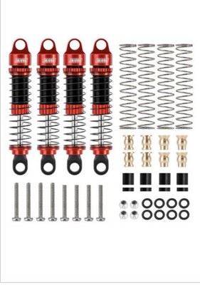 Injora Ascent18/Venture18 53mm Aluminum Oil-Filled Shocks Red NEW