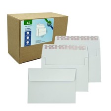 A7 Invitation envelopes  120 PCS 5.25x7.25 in  - windowless design 120GSM white