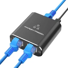 Gigabit Ethernet Splitter - 1-3 Port 1000Mbps RJ45 Network Adapter