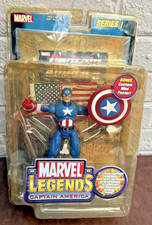 ToyBiz Marvel Legends Series 1 Captain America 6  Action Figure Sealed Gold Foil