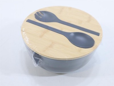 Brunner Salatschüssel Greenkick mit Bambusdeckel Ø25cm Camping Outdoor