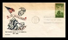 US COVER WWII MARINES IWO JIMA FDC SCOTT 929 SMARTCRAFT THERMOGRAPHED TORN FLAP