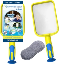 Scoop - Patented Handheld Skimmer with Fine Mesh Net for Spa, Hot Tub, Cold P...