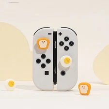 Thumb Grips Joystick Caps for Nintendo Switch/OLED/Lite 4PCS Egg Bread