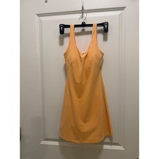 Lululemon Align Dress Peach Apricot Nulu Athletic Mini Dress Built-in Shorts 0