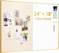 Dry Erase Cork Board Combo