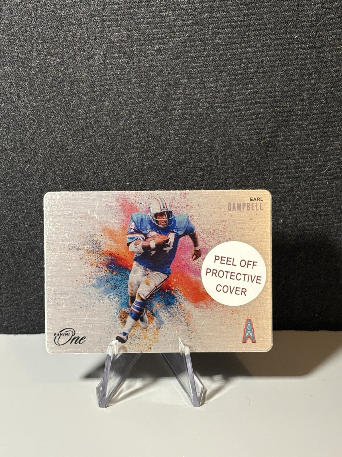 2024 Panini One Earl Campbell Color Blast Case Hit Metal SSP