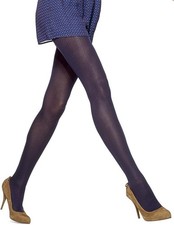 Hue Chevron Knit Control-Top Tights Dusty PURPLE Small/Medium