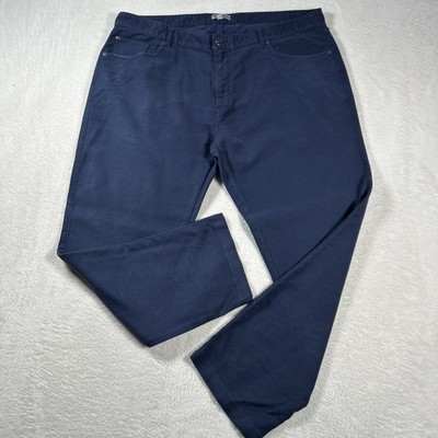Peter Millar Pants Mens 40 Blue Coastline Classic Fit Stretch Casual Chinos