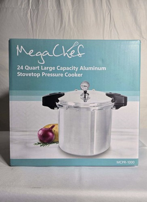 #ad #ad 24 Qt Aluminum Stovetop Pressure Cooker Canner Induction Gas Safe Locking Lid US $95.00