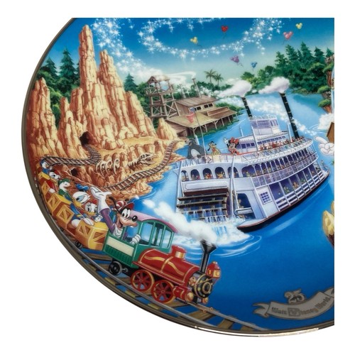 Walt Disney World Plates 25th Anniversary Collector Bradford Exchange Mickey - Picture 11 of 18