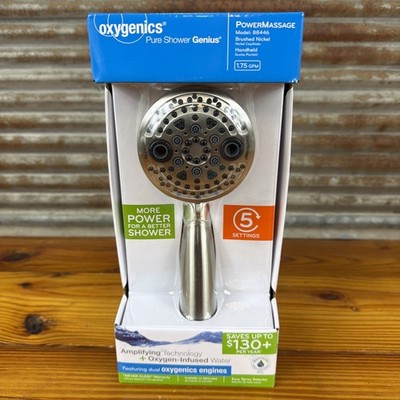 Oxygenics Power Massage Handheld Shower 5-Spray Brushed Nickel Model 88446