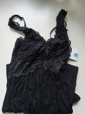 hunkemoller EcoVero XXS SD Nora Lace Black ?Nighty? NWT