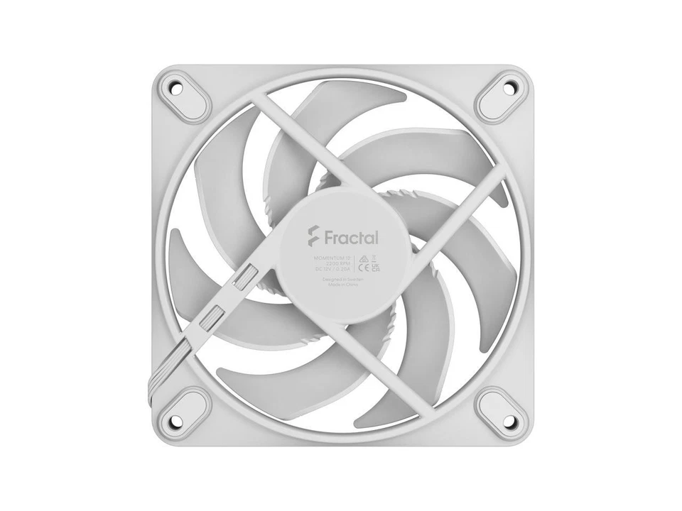 Fractal Design Momentum 12 PWM White 120 mm FDB (Fluid Dynamic Bearing) PC Case - Image 4 of 4