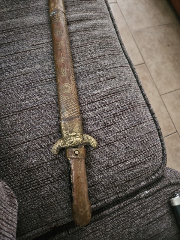 Antique Zhongzheng Sword Chiang Kai-shek Whampoa Chinese Military Academy Dagger