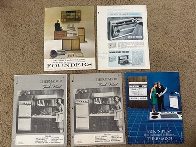 MCM Mid Century Modern Original Magazines Thermador & Swanson Set Of 5