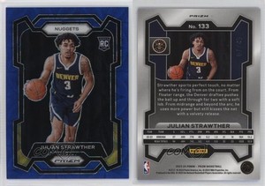 2023-24 Panini Prizm Choice Blue Prizm /49 Julian Strawther #133 Rookie RC