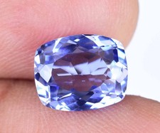 Flawless Natural Blue Ceylon Sapphire 4.65 Ct Cushion Certified Loose Gemstone