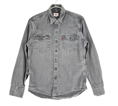 Hemd En Jean À Manches Longues Gris Pour Hommes Levi's Strauss & Co Taille S - Photo 1/4