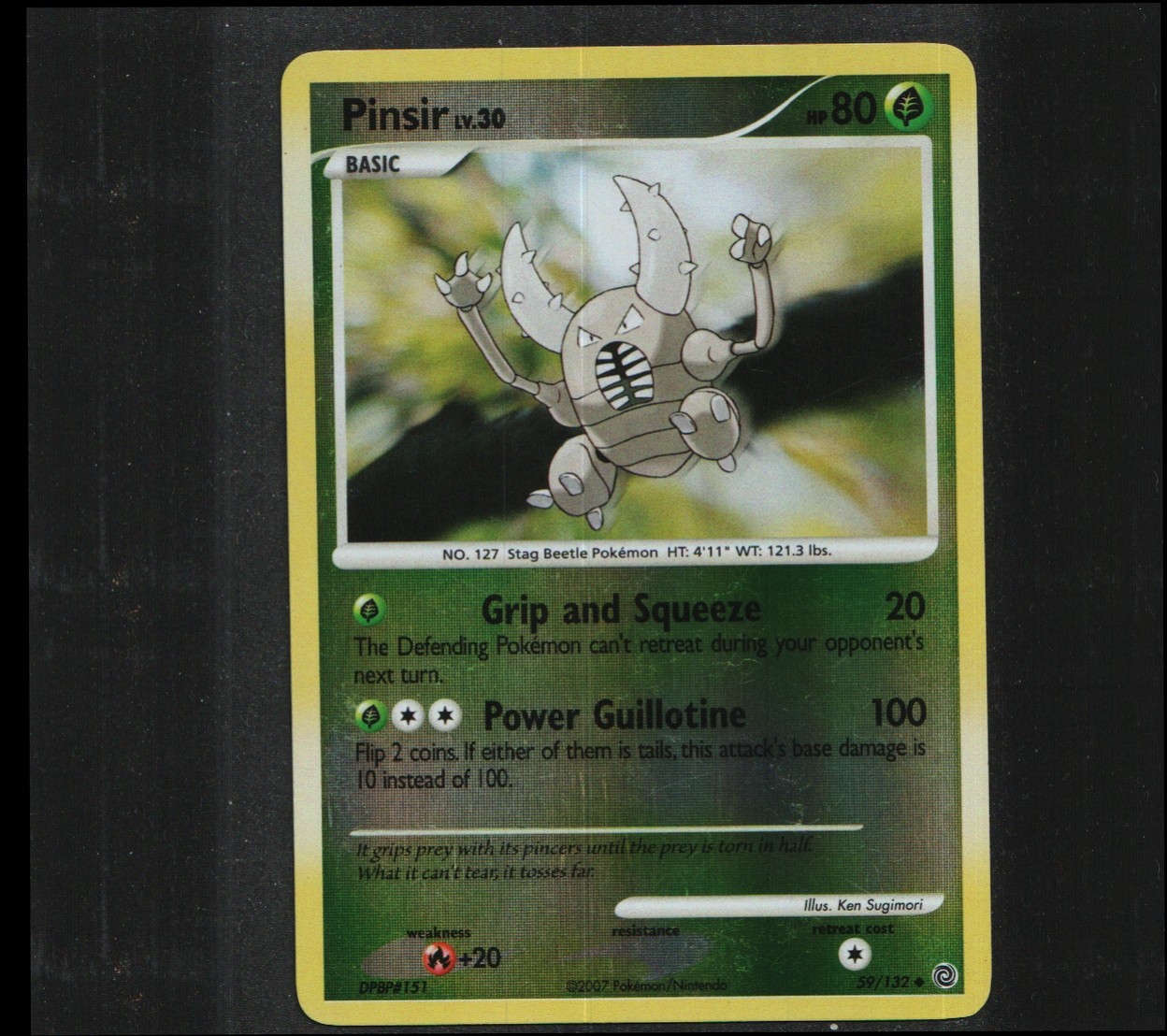 Pinsir Reverse Holo Uncommon Secret Wonders 59/132 LP Ken Sugimori