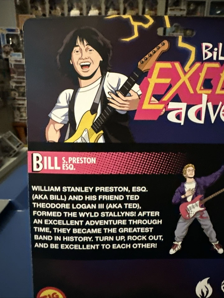 ToyBiz Bill and Ted’s Excellent Adventure Figures Air Guitar Collector’s Edition Foto 3 de 4