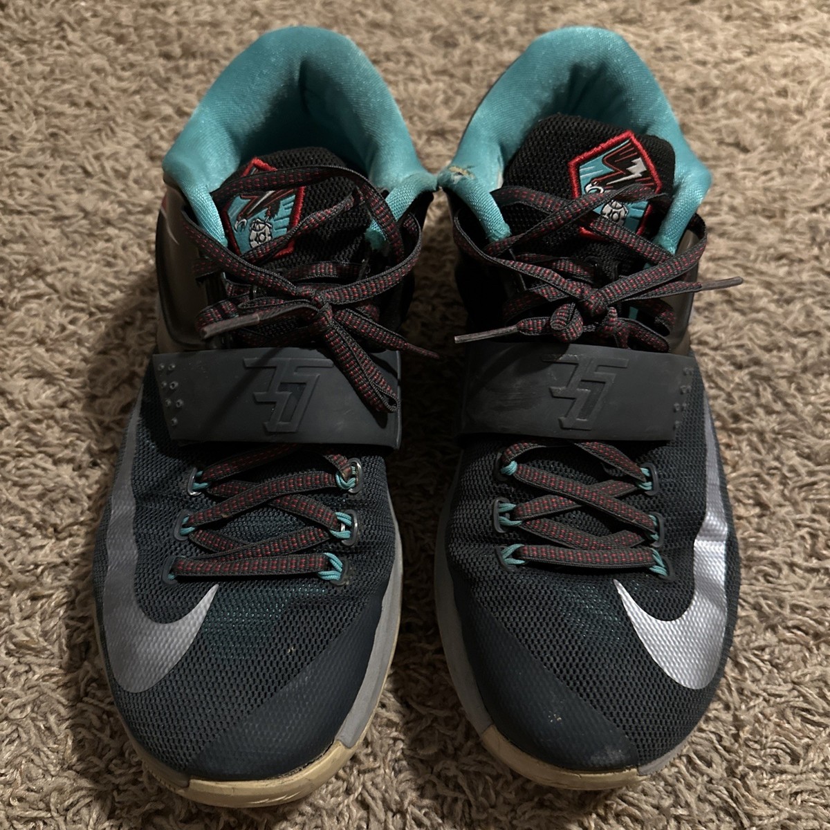 Nike‎ Kevin Durant KD 7 Thunder Bolt Men\'s Shoes Sneakers Size 13 653996-005 Nike Kevin Durant KD 7 Thunder Bolt Mens Shoes Sneakers Size  main image 2