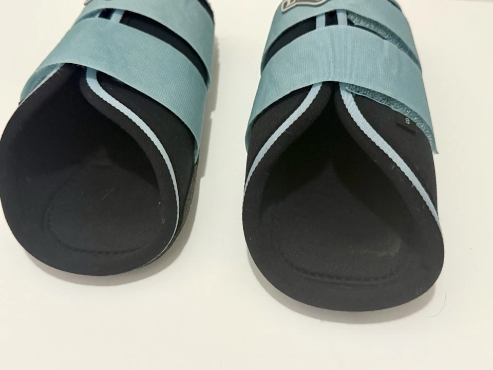 Lemieux Grafter Blue Brushing Boots Size Small Teal Blue - Image 3 of 4