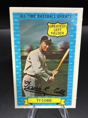 1972 Kellogg's Xograph Ty Cobb #15 All-Time Baseball Greats